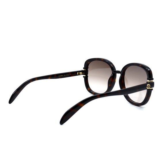 GUCCI GG1068SA 002 HAVANA BROWN OVERSIZED AUTHENTIC SUNGLASSES - Picture 5 of 10